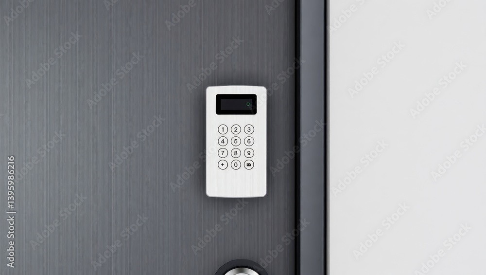 Modern Digital Keypad Door Lock Security System Modern Digital Keypad Door Lock Security System