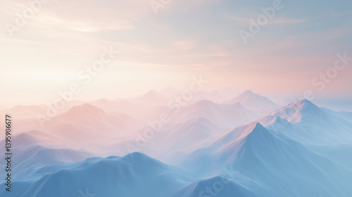 Landscape-oriented abstract background with soft pastel gradients