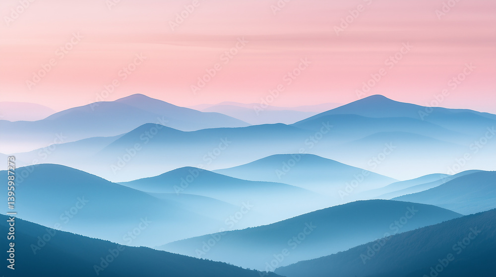Obraz premium Landscape-oriented abstract background with soft pastel gradients