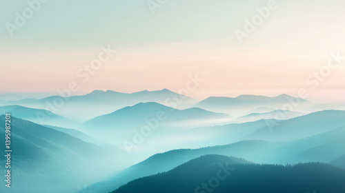 Landscape-oriented abstract background with soft pastel gradients