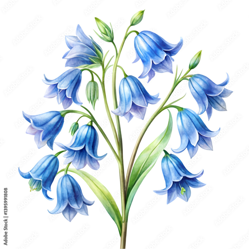 Bluebell Petals Isolated Design Bluebell Petals Isolated Design