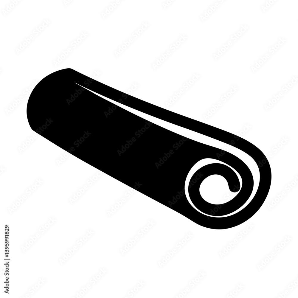 A RolledUp Item Similar to a Cinnamon Stick or a Tightly Rolled Piece of Fabric or Carpet A RolledUp Item Similar to a Cinnamon Stick or a Tightly Rolled Piece of Fabric or Carpet