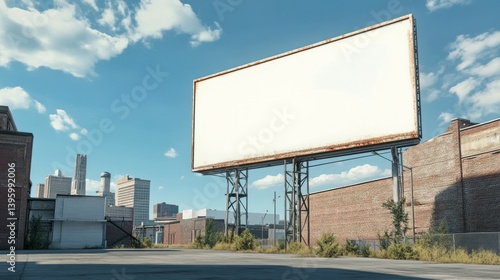 Wallpaper Mural  A blank billboard on the side of an industrial building in downtown Torontodigital.ca