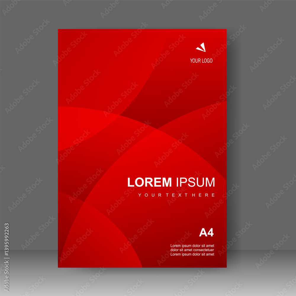 Fototapeta premium Book cover abstract modern design. Annual report. Brochure template, catalog. Simple Flyer promotion. magazine. Vector illustration