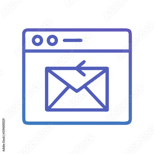 Email Sending Directly From Browser Icon Design