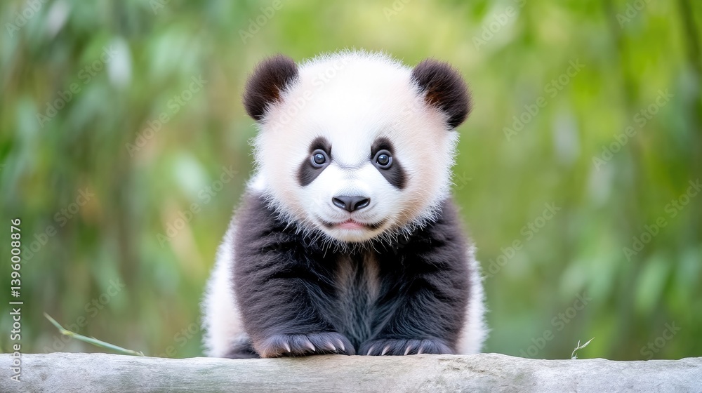Obraz premium Adorable baby panda