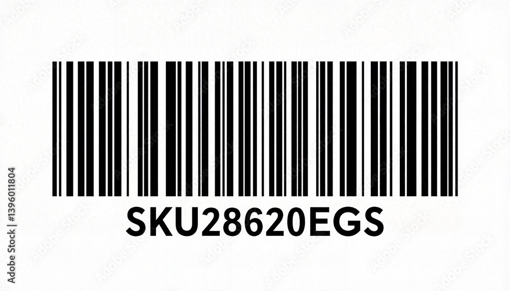 Digital barcode featuring SKU28620EGS on white background, product identification Digital barcode featuring SKU28620EGS on white background, product identification