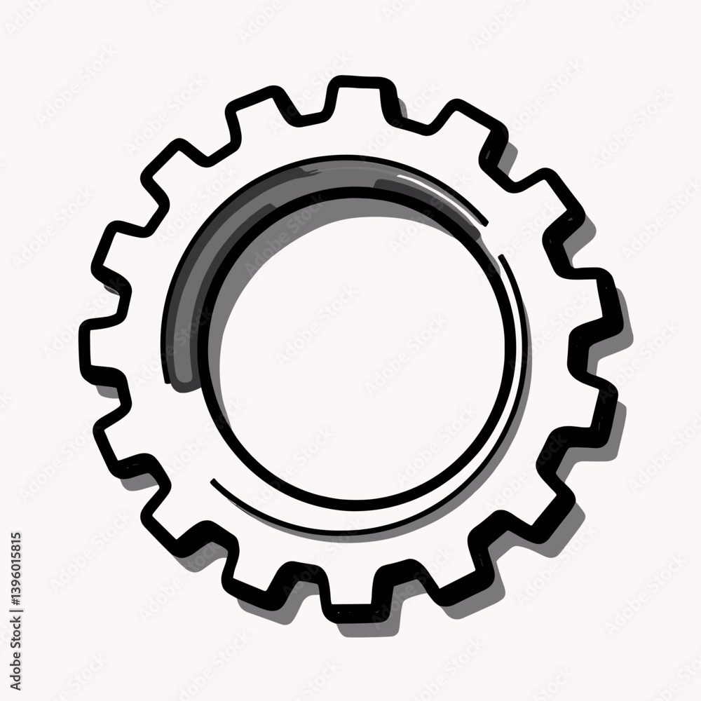highquality gear mechanism with black and silver metallic colors highquality gear mechanism with black and silver metallic colors