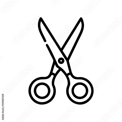 Scissors Icon for Creativity and Crafting Topics