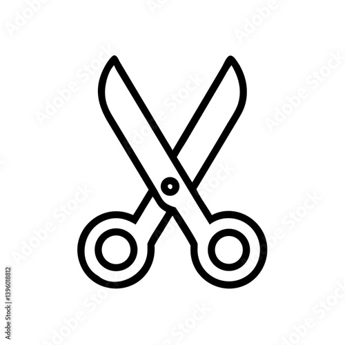 Scissors Icon for Creativity and Crafting Topics