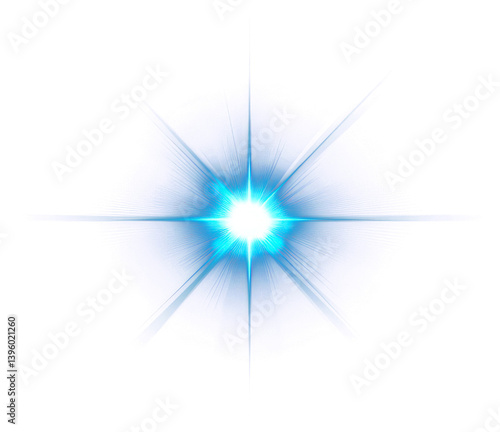 Obraz na płótnie PNG An isolated blue blink light effect background lighting flare. w salonie