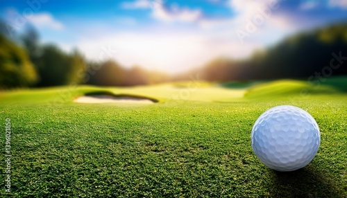 golf ball on green
