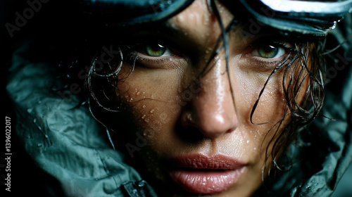 Obraz na płótnie frau, gesicht, haar, schönheit, auge, leute, person, black, auge, leitbild, ausdruck, gestalten, close up, lippen, close up, kopf, 1, lächeln, anschauen, heranwachsender, dark, haut, brünett, heranwac w salonie