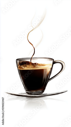 Obraz na płótnie logo, illustration, coffee, kafe, cafe, bistro, to go, cartoon, logos, kaffee, cup, trinken, espresso, cafe, getränk, heiss, frühstück, weiß, black, becher, coffein, braun, untertasse, cappuccino, iso w salonie