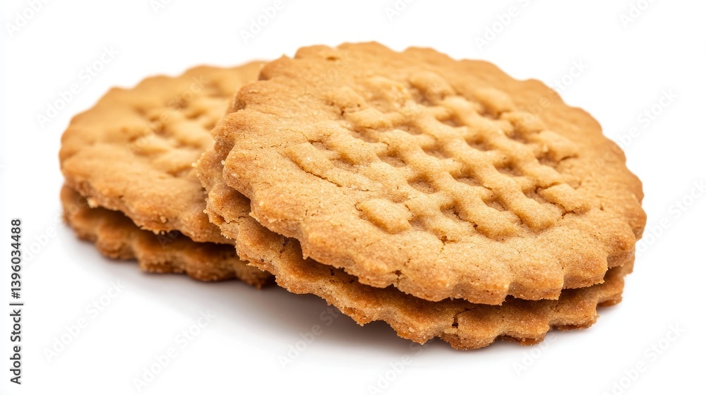 Biscuit on white background. Biscuit on white background.