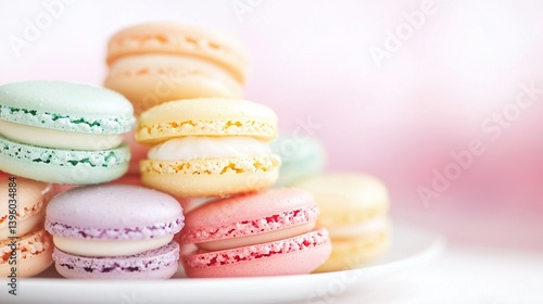   A colorful plate of macaroni and cheese topped with various colors of macaroni and cheese