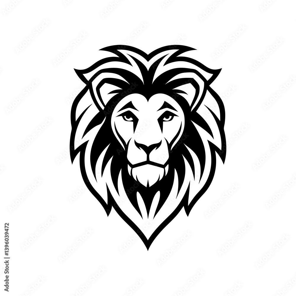 Lion head logo, lion king, Abstract face vector Mascot logo illustration icon, EPS Lion head logo, lion king, Abstract face vector Mascot logo illustration icon, EPS