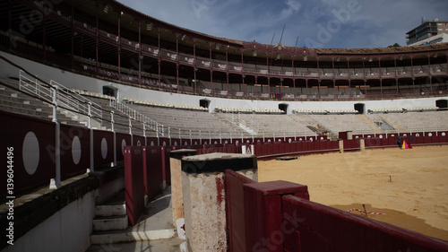 Bullring La Malagueta , historic arena, Malaga, Spain