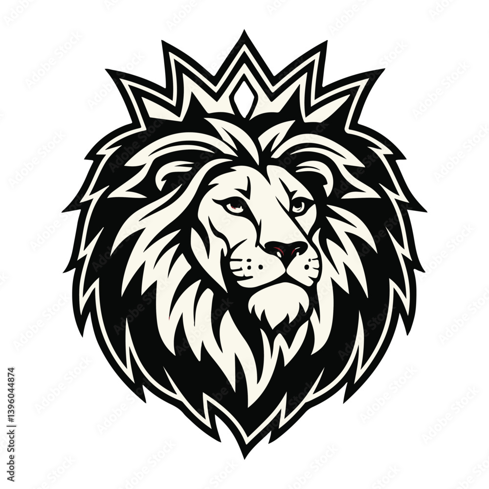 Obraz premium lion head tattoo