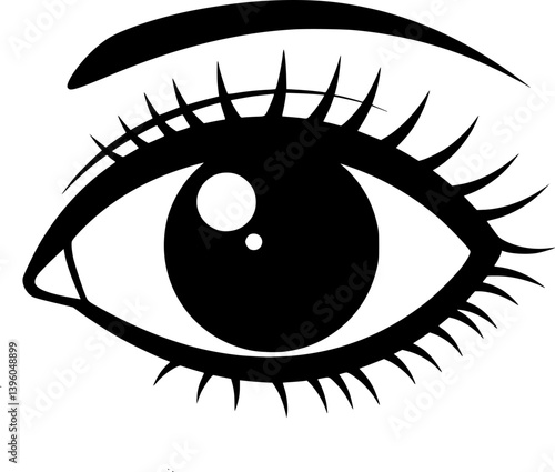 Eye icon logo design template isolated illustration vector
