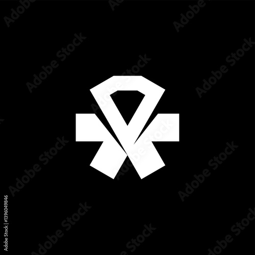 3d graphic of a glowing symbol glittering on a black background