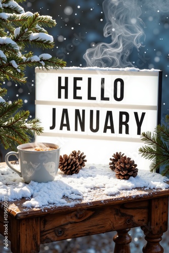 Obraz na płótnie january is here and we're ready to get started with our new year's resolutions w salonie