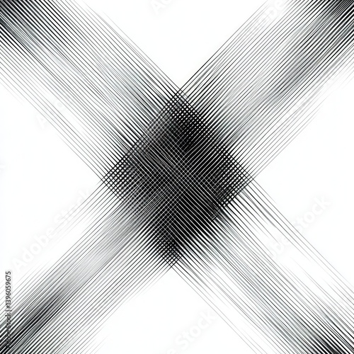 Series of thin diagonal lines forming a cross-hatch pattern, isolated on white background