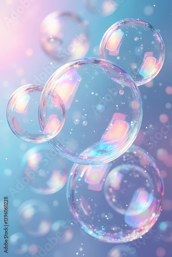 Wallpaper Mural soap bubbles on black Torontodigital.ca