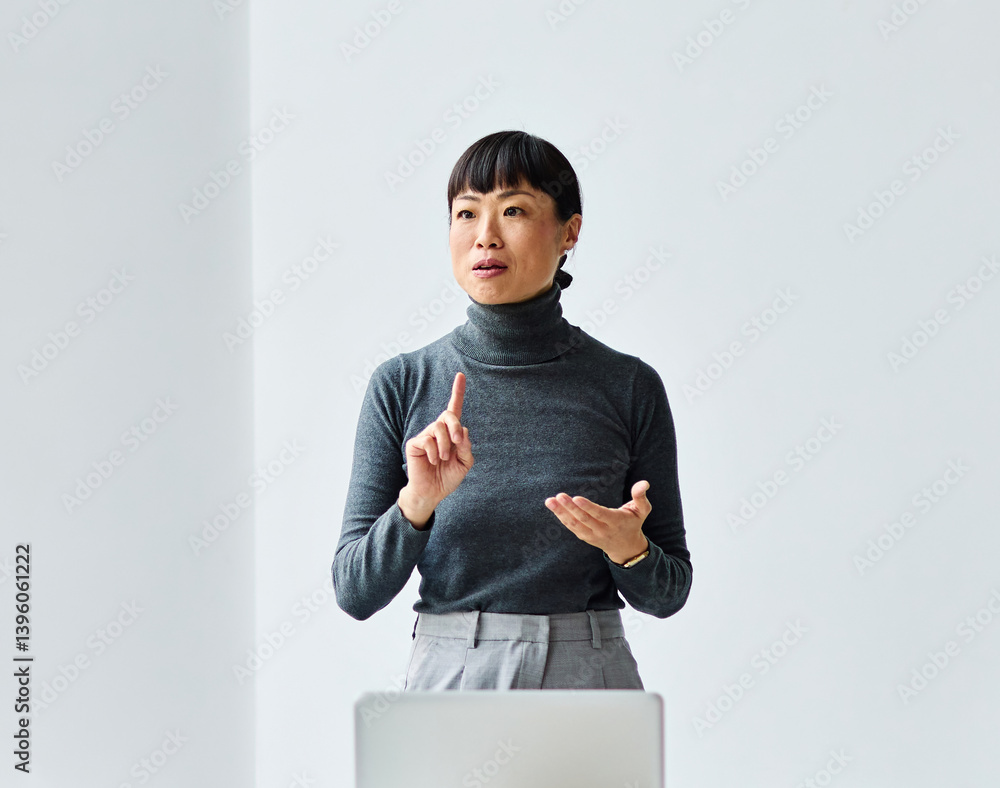 business meeting businesswoman woman office entrepreneur teamwork colleague businessman man businessperson startup creative woman smart sitting latina black mid aged