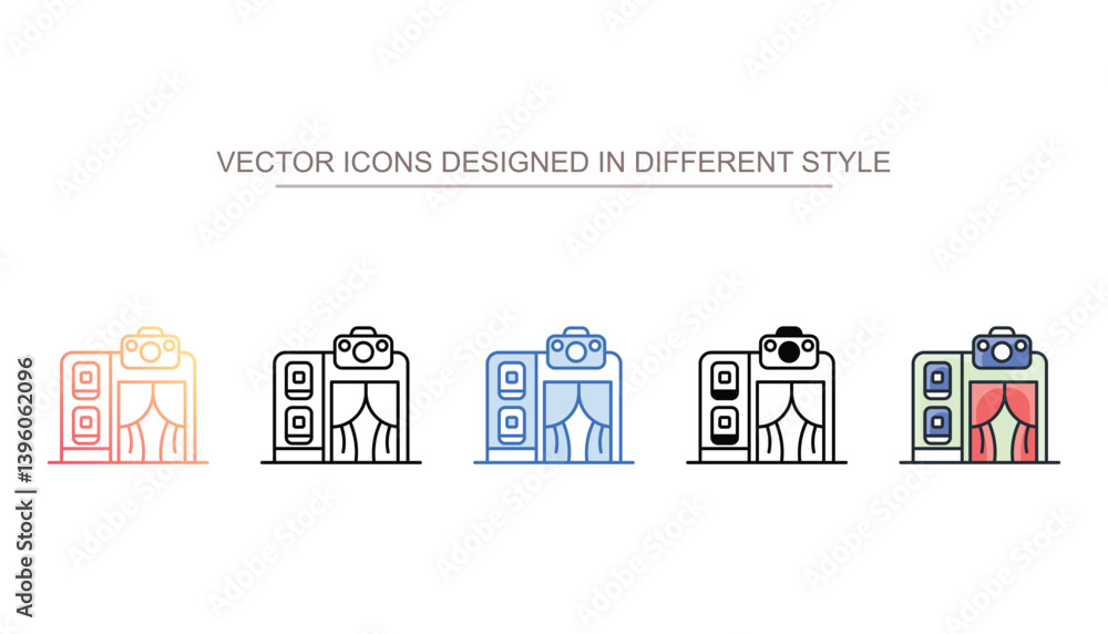 Photo Booth icon design with white background stock illustration Photo Booth icon design with white background stock illustration