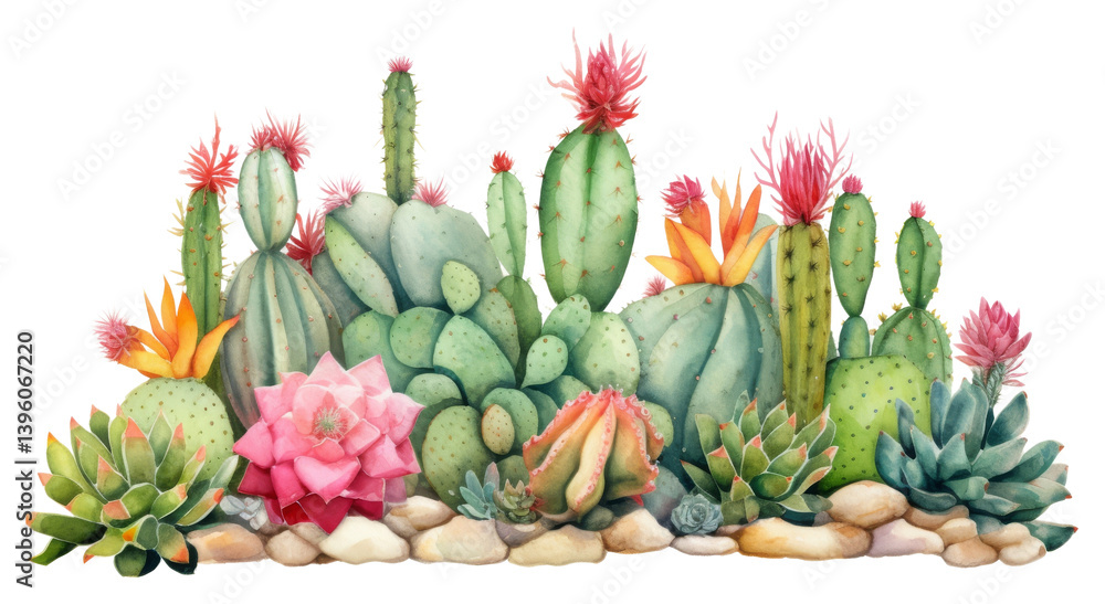 Obraz premium PNG Cactus plant creativity freshness.