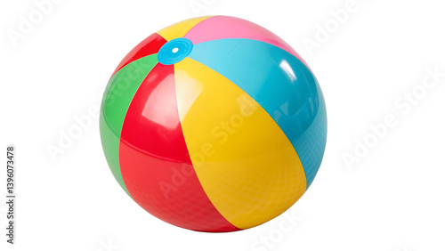 colorful beach ball isolated