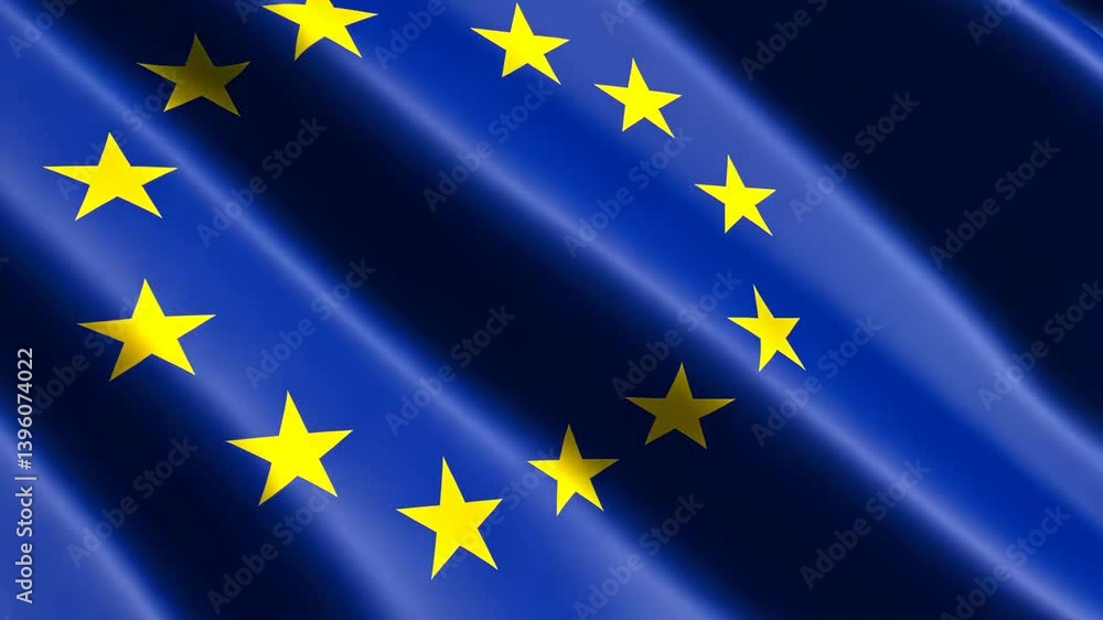 Fabric flag background featuring a ring of twelve stylized gold stars on deep blue, creating a patriotic, textured backdrop. Fabric flag background featuring a ring of twelve stylized gold stars on deep blue, creating a patriotic, textured backdrop.
