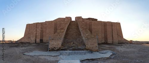 The Great Ziggurat of Ur, Iraq, true landmark of ancient Mesopotamian architecture