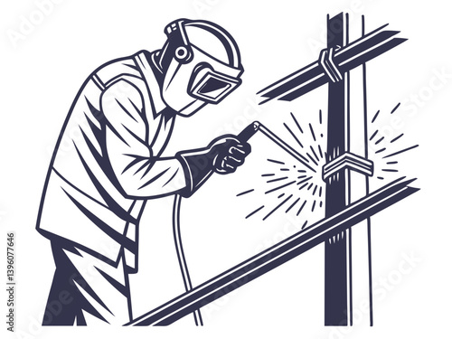 welding craftsman at work seamless design