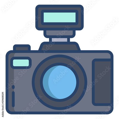 Linear color Camera icon