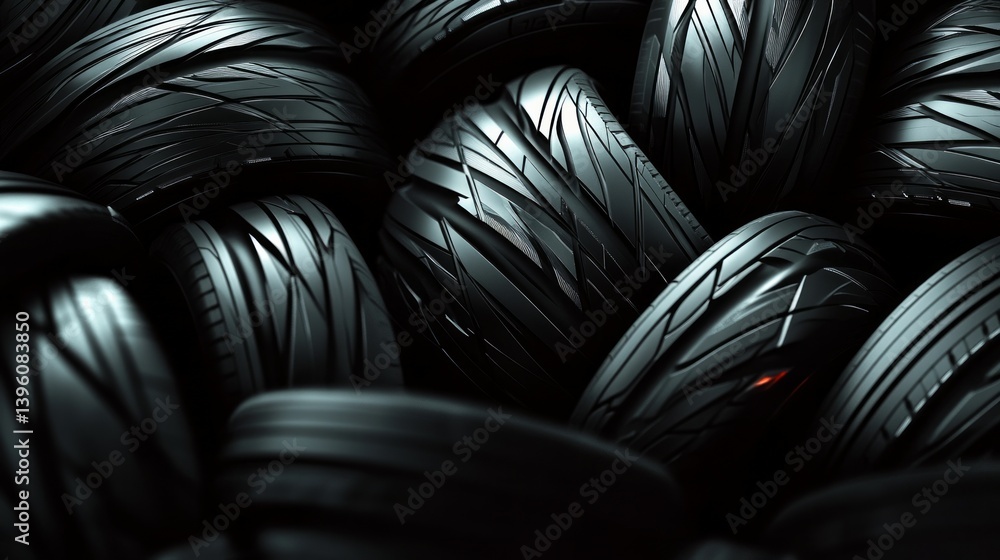 Fototapeta premium abstract car tire background