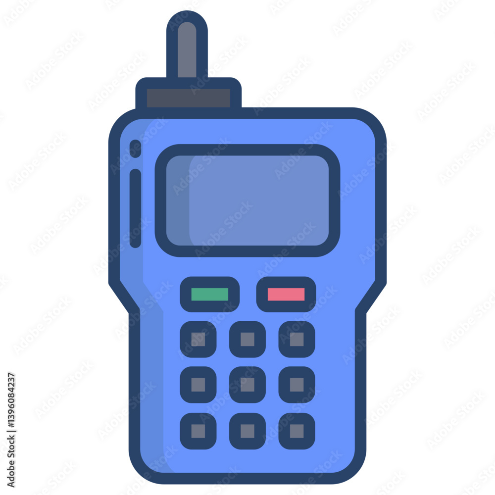 Linear color Walkie talkie icon Linear color Walkie talkie icon