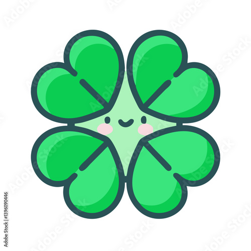 Emotional illustration with lucky four-leaf clover, lovely sunflowers and springtime cherry blossoms – a cute collection of designs with nature and happiness"