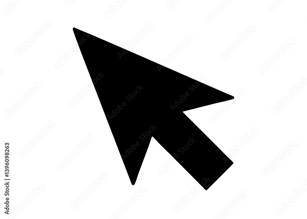 Cursor Icon: A bold and minimalist arrow icon, symbolizing direction and digital interaction. Suitable for modern designs and interface elements. Cursor Icon: A bold and minimalist arrow icon, symbolizing direction and digital interaction. Suitable for modern designs and interface elements.
