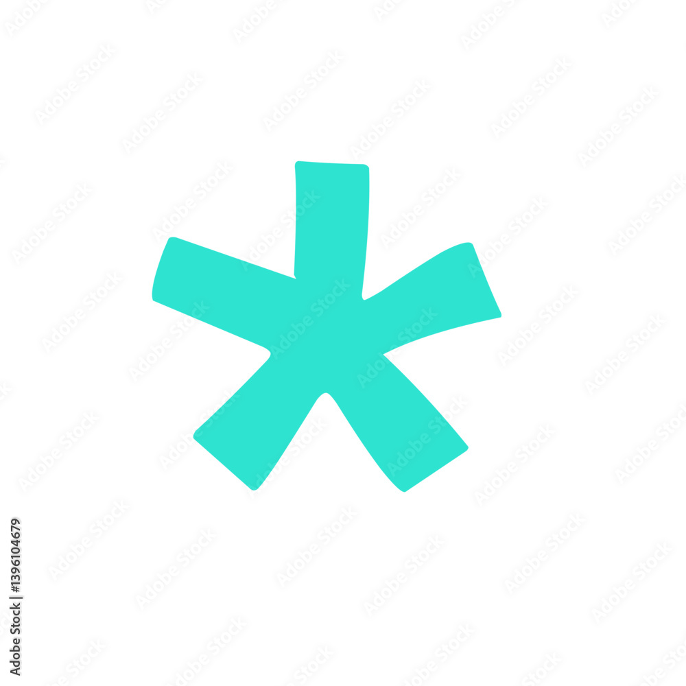 asterisk vector element asterisk vector element