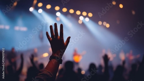 Uplifting Christian Music Concert With Community Spirit Generative AI