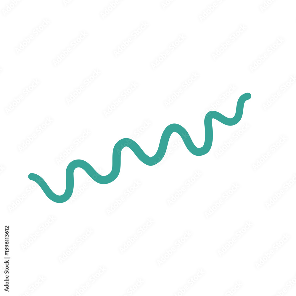 Bacteria Treponema pallidum. Vector illustration Bacteria Treponema pallidum. Vector illustration