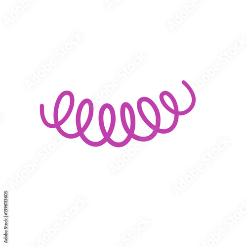 Bacteria Treponema pallidum. Vector illustration
