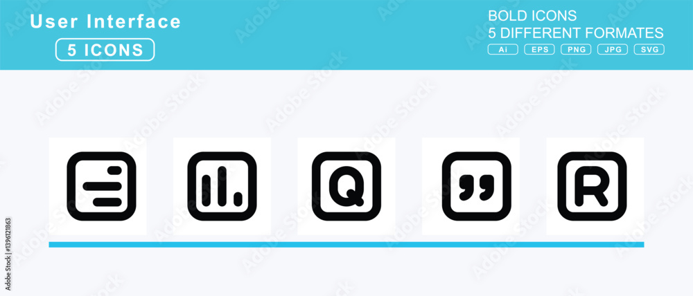 Set of 5 bold user interface icons,square, n, o, p, phone, hangup, plus Set of 5 bold user interface icons,square, n, o, p, phone, hangup, plus