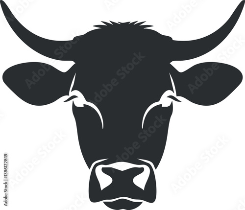 Stylized silhouette of a cow head representing livestock and agricultural themes.