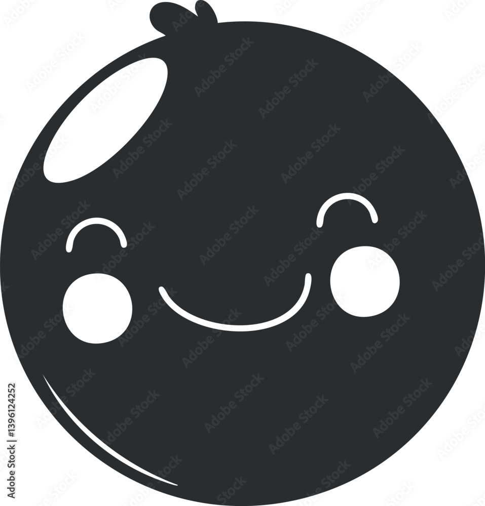 A cheerful smiley face emoji featuring a simple round design with a friendly expression. A cheerful smiley face emoji featuring a simple round design with a friendly expression.