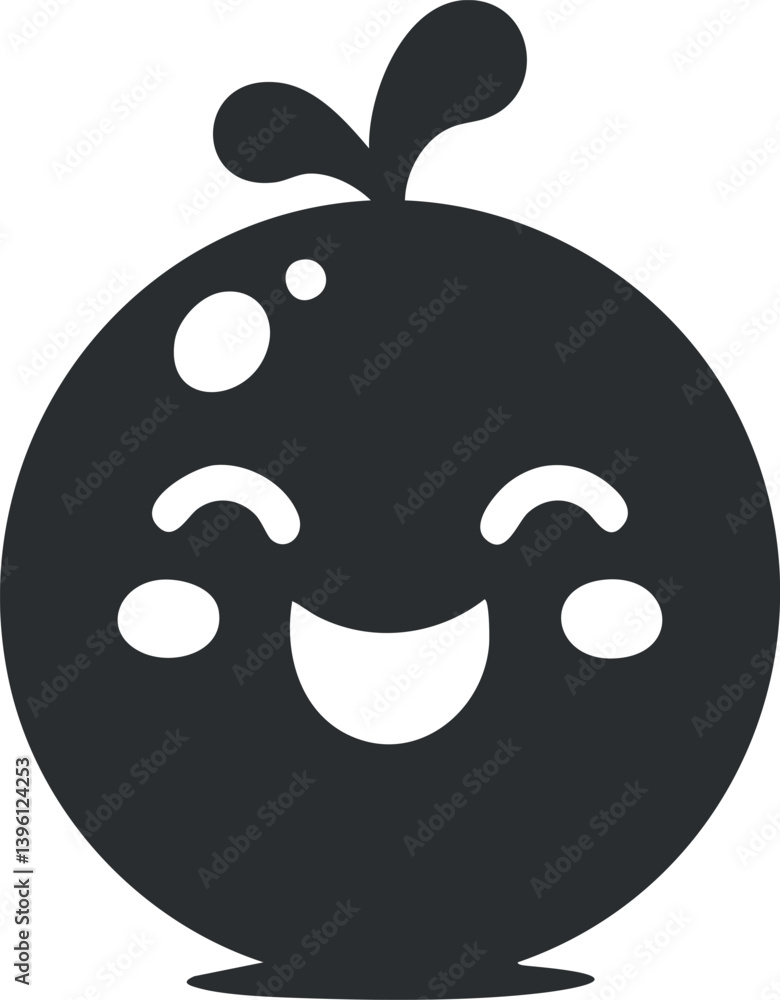 A cute cartoon character with a smiling face and playful expression, designed for children. A cute cartoon character with a smiling face and playful expression, designed for children.