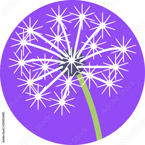 Dandelion: A flowering plant with puffball seed heads that disperse in the wind.