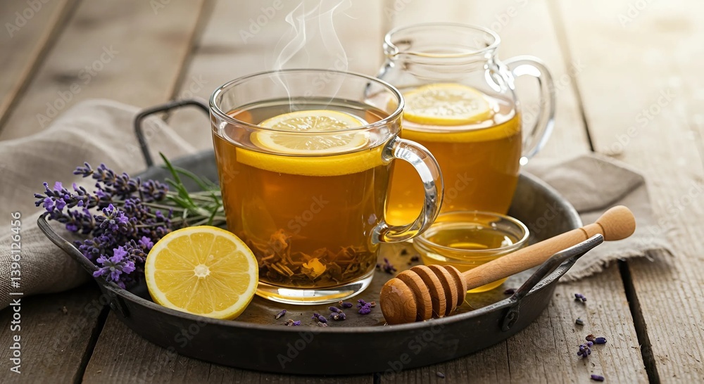 Calm and Cozy – Herbal Tea Art Full 4k HD AI-Generated Image Calm and Cozy – Herbal Tea Art Full 4k HD AI-Generated Image